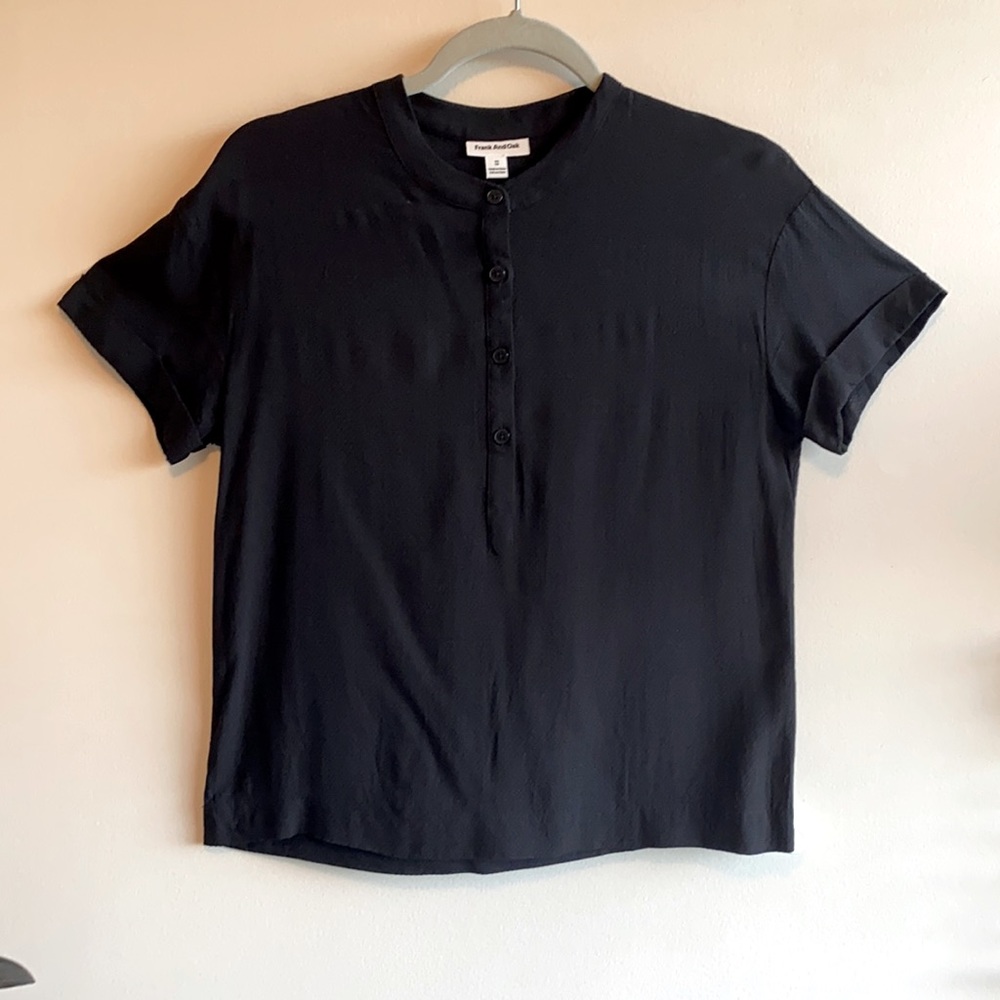 Frank and Oak short sleeve blouse